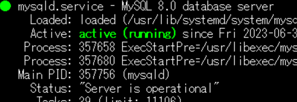 MySQL active