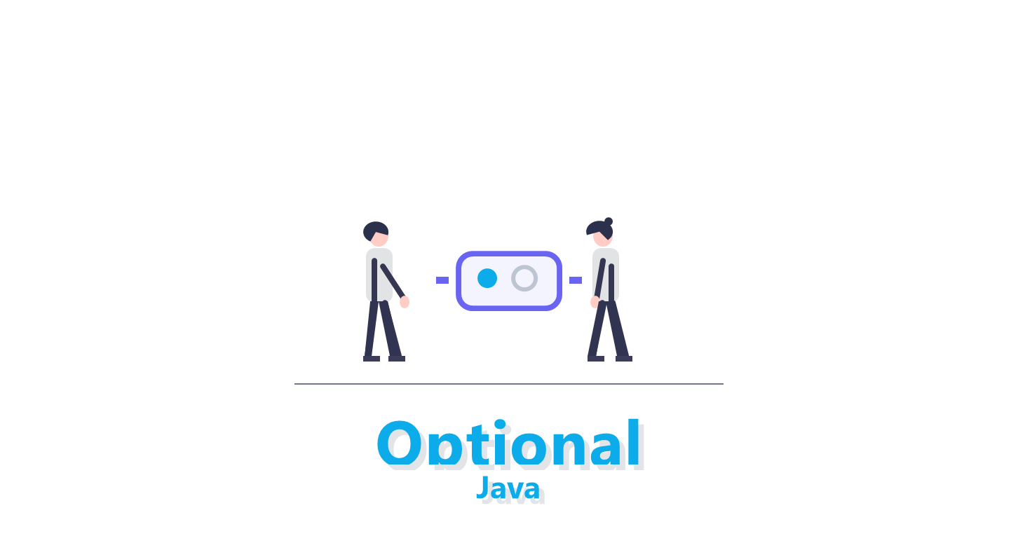 Optionalをシンプルなイラストで表したJava記事のアイキャッチ画像