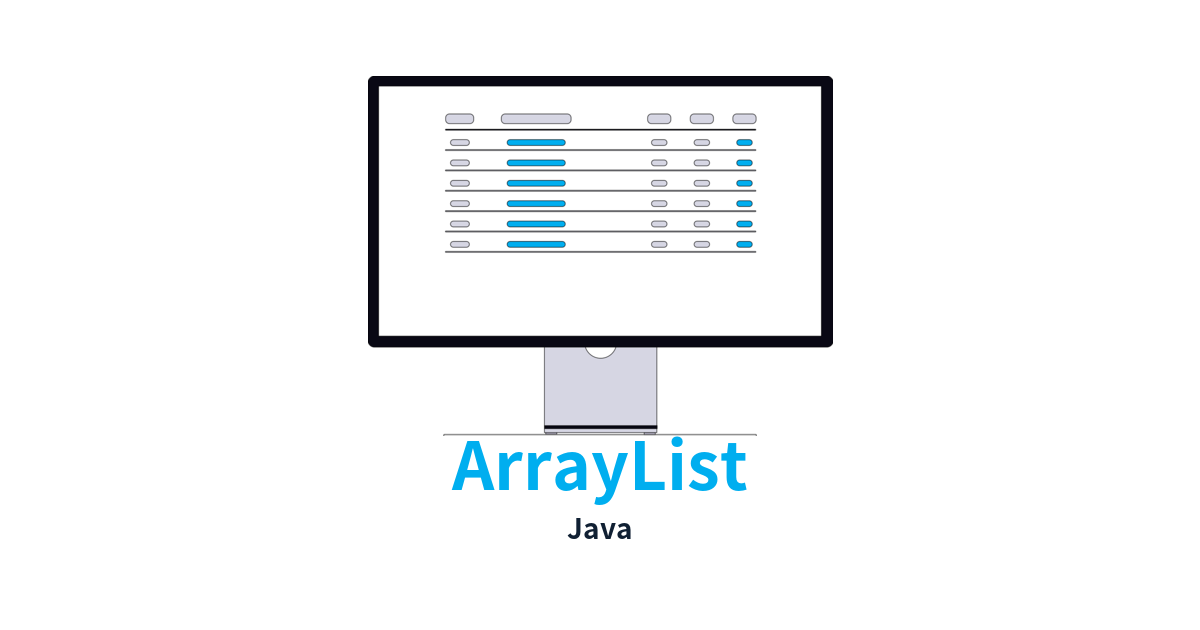 ArrayListの記事内容を表すJavaカテゴリ用のunDraw背景アイキャッチ画像