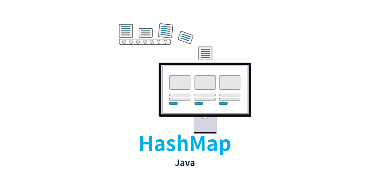 HashMapの記事内容を表すJavaカテゴリ用のunDraw背景アイキャッチ画像